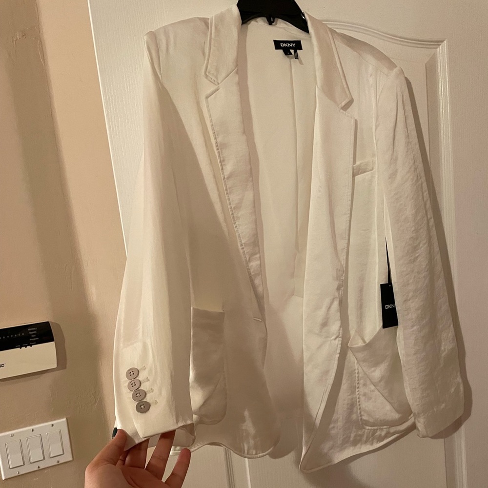 DKNY satin blazer